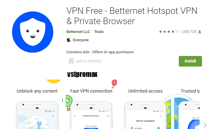 Betternet VPN Premium Crack - vstpromax.com